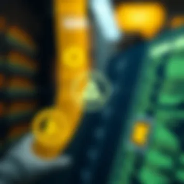 Diagram illustrating smart contracts and external data integration