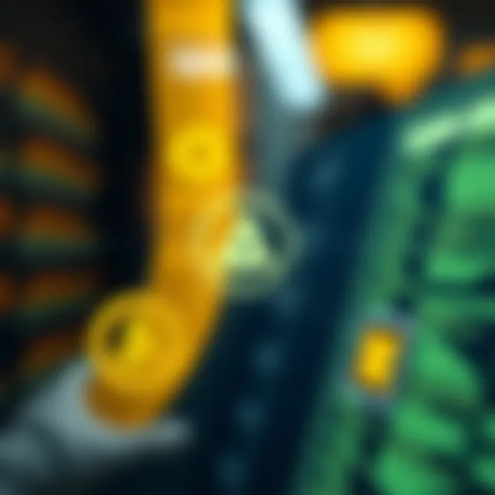 Diagram illustrating smart contracts and external data integration