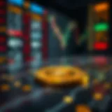 Conceptual illustration of stop limit orders in cryptocurrency trading