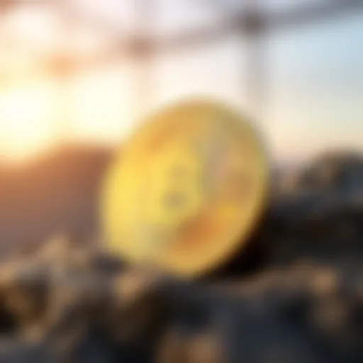 Representation of TON Coin's blockchain technology