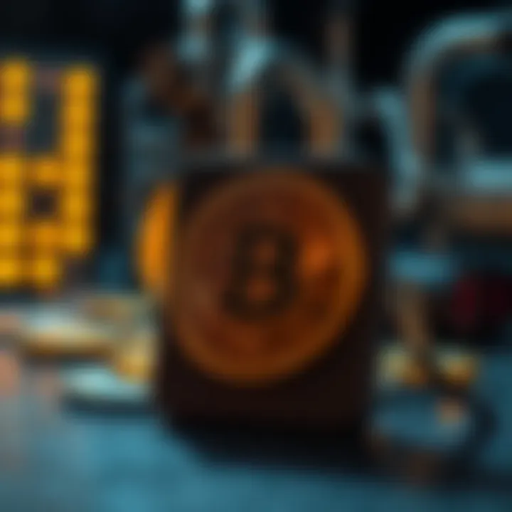 A secure setting illustrating the importance of safety in cryptocurrency investments with Trezor