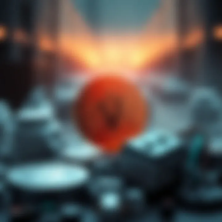 Conceptual illustration of vinu coin