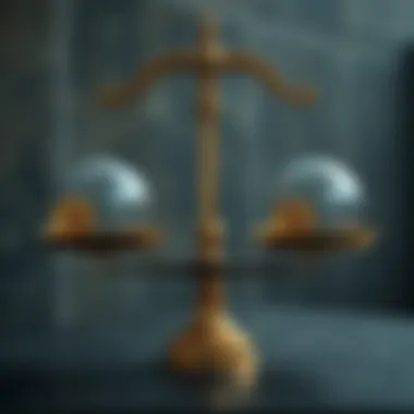 Balanced scale illustrating advantages and disadvantages of zero-knowledge proof