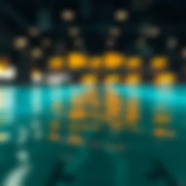 Visual of liquidity pools in cryptocurrency exchanges