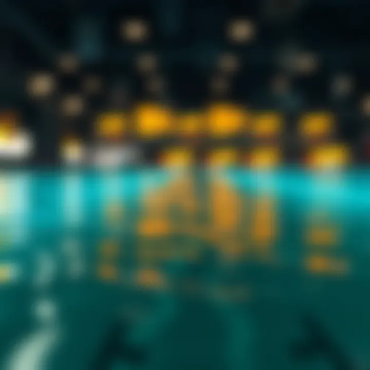 Visual of liquidity pools in cryptocurrency exchanges
